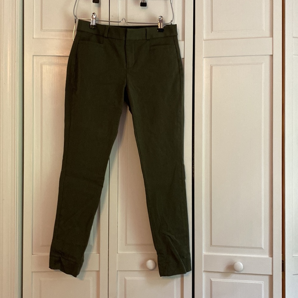Green Skinny work pants